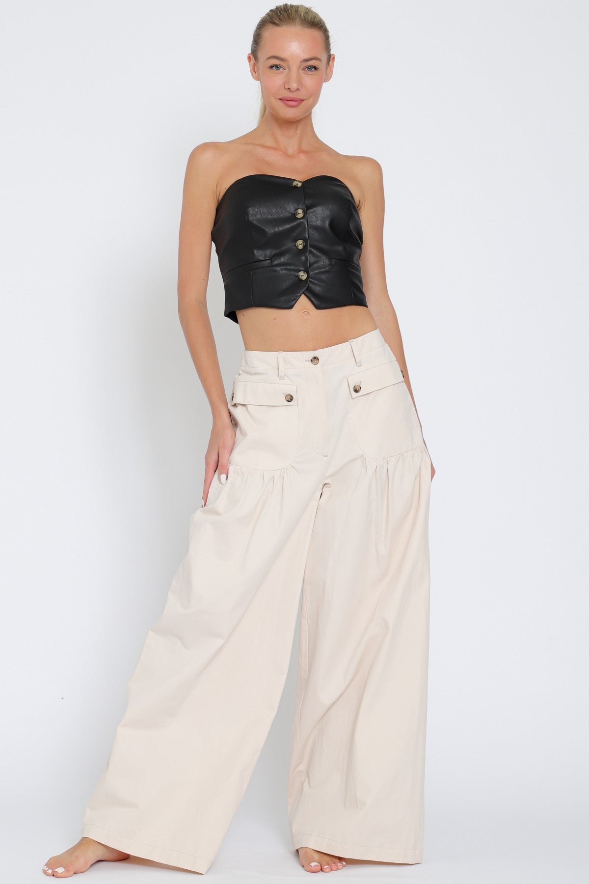 KARA PANTS ( IVORY )