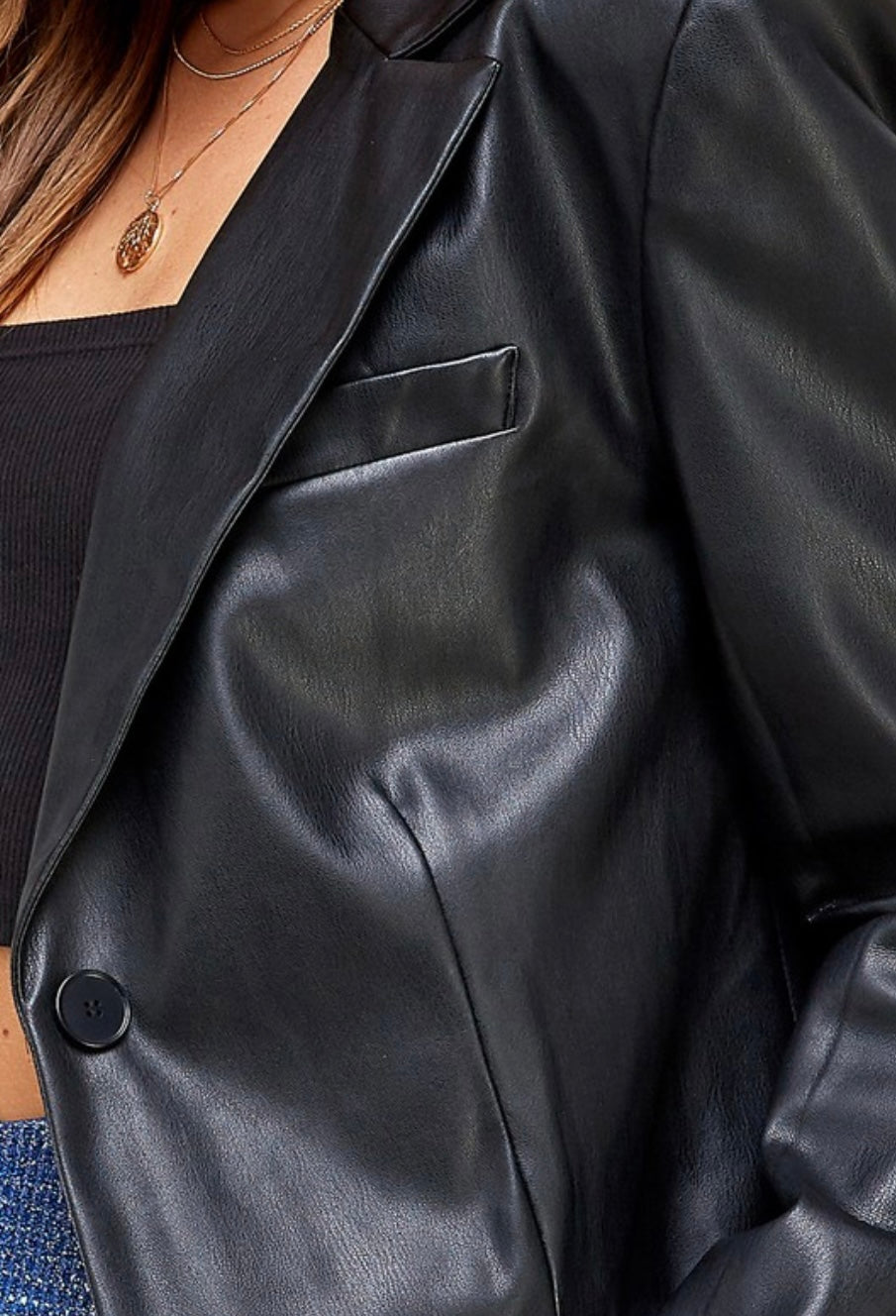 BLACK LEATHER JACKET