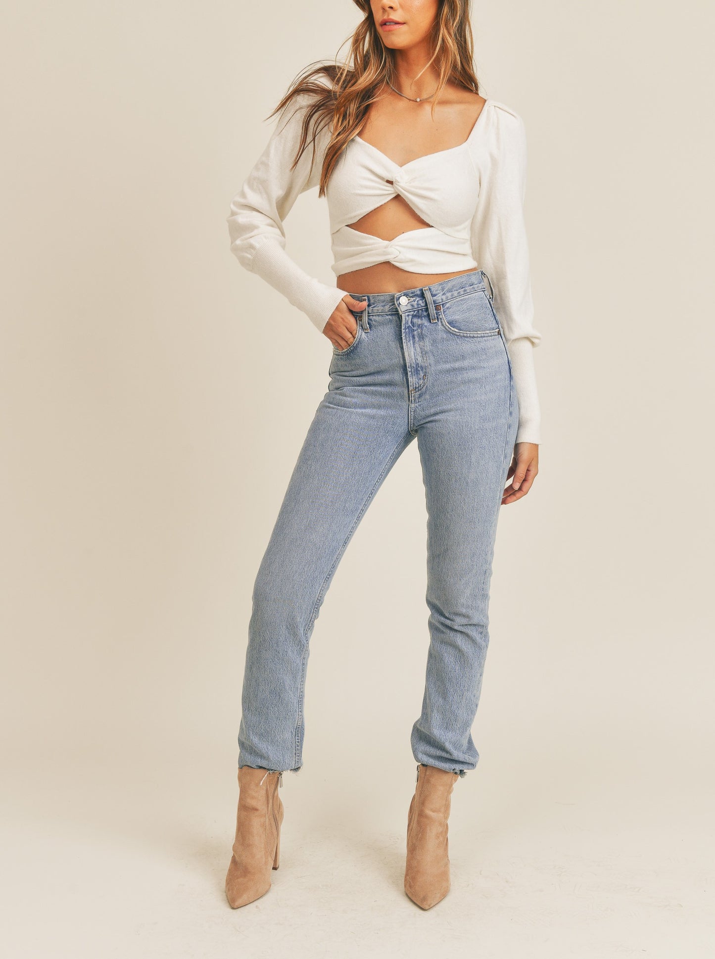 MADYSON CROP SWEATER