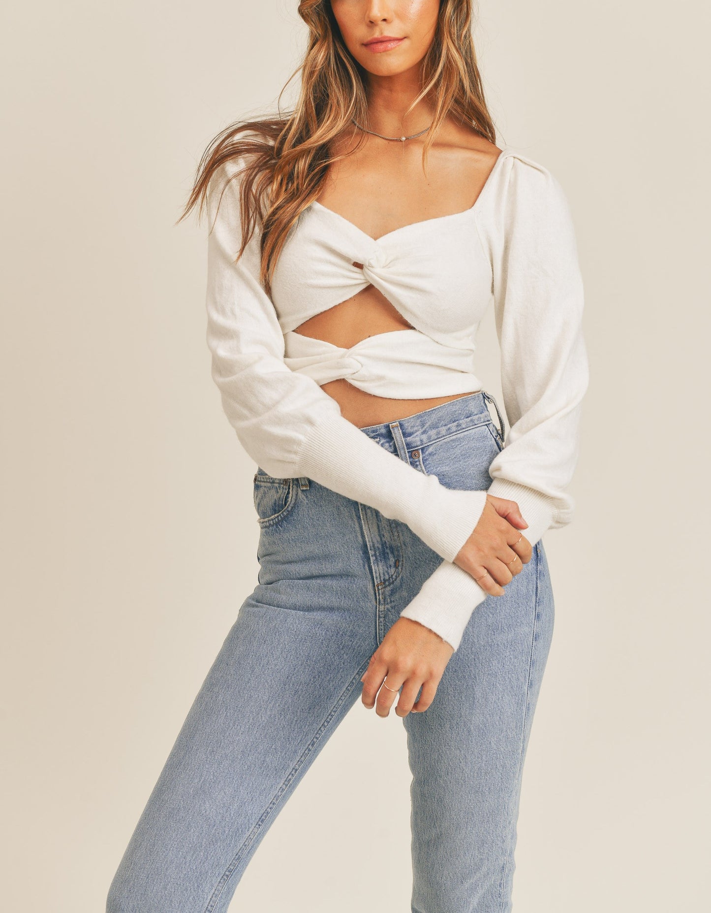 MADYSON CROP SWEATER