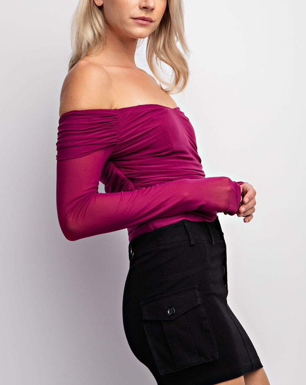 ELISE OFF SHOULDER TOP